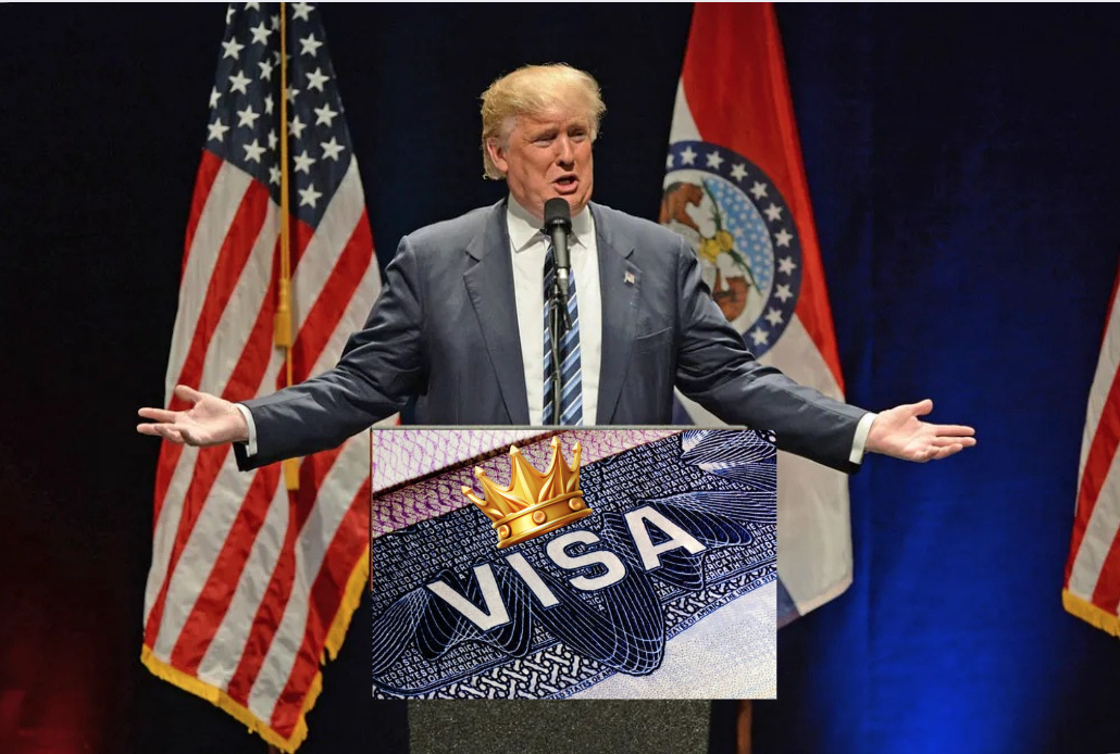 Donald Trump gold card